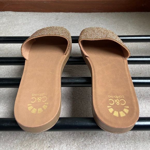 C & C California Flex One Rhinestone Sandals - NEW NWOB - Picture 5 of 8